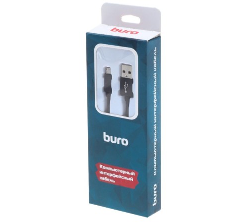 Кабель Buro BHP RET LGHT-B USB (m)-micro USB (m) 1м черный Кабель Buro BHP RET LGHT-B USB (m)-micro USB (m) 1м черный