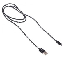 Кабель Buro Braided BHP RET MICUSB-BR USB (m)-micro USB (m) 1м черный
