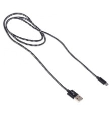 Кабель Buro Braided BHP RET MICUSB-BR USB (m)-micro USB (m) 1м черный