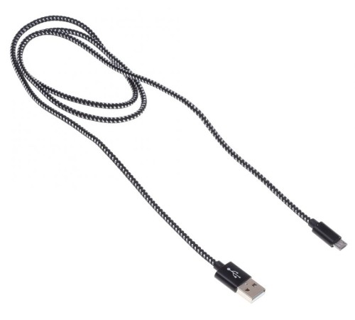 Кабель Buro Braided BHP RET MICUSB-BR USB (m)-micro USB (m) 1м черный Кабель Buro Braided BHP RET MICUSB-BR USB (m)-micro USB (m) 1м черный