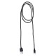 Кабель Buro Braided BHP RET MICUSB-BR USB (m)-micro USB (m) 1м черный
