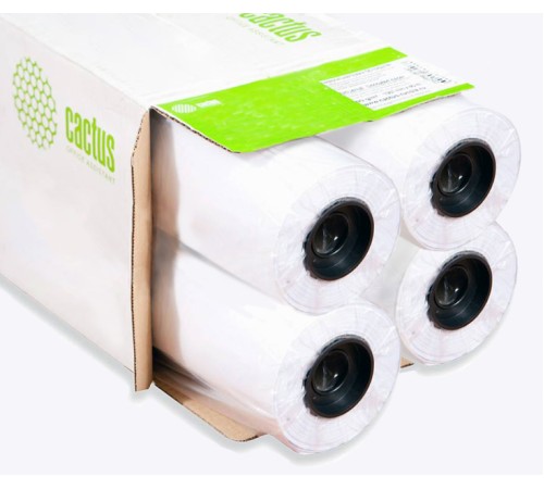 Бумага Cactus Eco CS-LFP80-610457E-4 24"(A1) 610мм-45.7м/80г/м2 CIE155% универсальная втулка:50.8мм (2") (упак.:4рул)