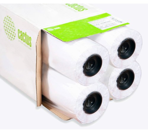 Бумага Cactus Eco CS-LFP80-914457E-4 36"(A0) 914мм-45.7м/80г/м2/белый CIE155% втулка:50.8мм (2") (упак.:4рул)