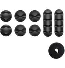 Набор клипс для крепления бытовых проводов ONKRON CM-1 Black