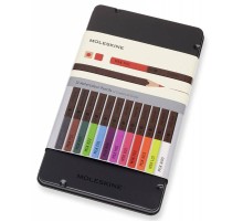 Карандаши цветные акварельные Moleskine WATERCOLOUR EW7P12COLA 12цв. мет.кор.