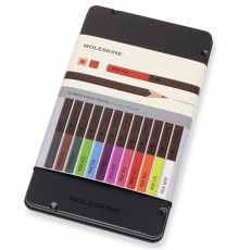 Карандаши цветные акварельные Moleskine WATERCOLOUR EW7P12COLA 12цв. мет.кор.