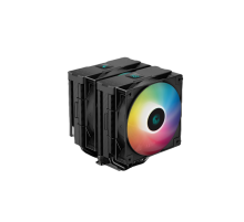 Кулер для процессора DEEPCOOL AG620 DIGITAL BK ARGB LGA1700/1200/115X/AM5/AM4 (8шт/кор, TDP 260W, PWM, DUAL Fan 120mm, 6 тепл. трубок, черный) RET (AG620 DIGITAL BK ARGB)