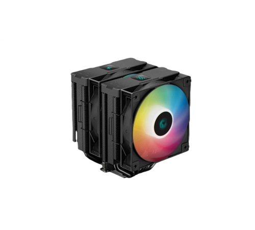 Кулер для процессора DEEPCOOL AG620 DIGITAL BK ARGB LGA1700/1200/115X/AM5/AM4 (8шт/кор, TDP 260W, PWM, DUAL Fan 120mm, 6 тепл. трубок, черный) RET (AG620 DIGITAL BK ARGB) Кулер для процессора DEEPCOOL AG620 DIGITAL BK ARGB LGA1700/1200/115X/AM5/AM4 (8шт/кор, TDP 260W, PWM, DUAL Fan 120mm, 6 тепл. трубок, черный) RET (AG620 DIGITAL BK ARGB)