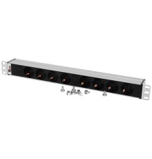 Блок распределения питания Rem IP20 R-32-8S-I-440-K гор.размещ. 8xSchuko базовые 32A клеммная колодка