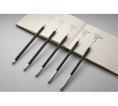 Набор карандашей чернографит. Moleskine DRAWING SET EW7P05GPHA (5 кар.H/HB/2B/4B/6B) коробка металлическая