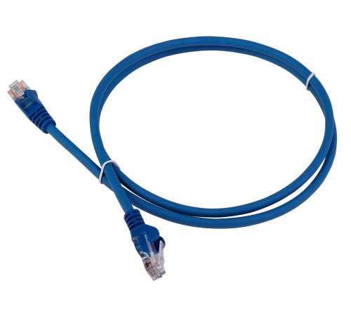 Патч-корд Lanmaster LAN-PC45/U5E-1.5-BL вилка RJ-45-вилка RJ-45 кат.5е 1.5м синий LSZH (уп.:1шт)