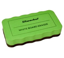 Стиратель Silwerhof 659004-02 для досок фетр 10.7x5.7x2см зеленый магнитный