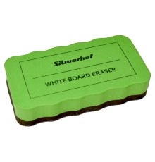 Стиратель Silwerhof 659004-02 для досок фетр 10.7x5.7x2см зеленый магнитный