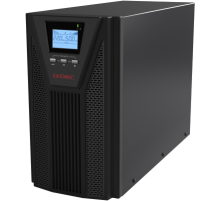 Онлайн ИБП ДКС серии Small Tower, 3000 ВА/2700 Вт, 1/1, 4xSchuko, EPO, USB, RS-232, RJ45, 8x7Ач DKC SMALLT3A10S