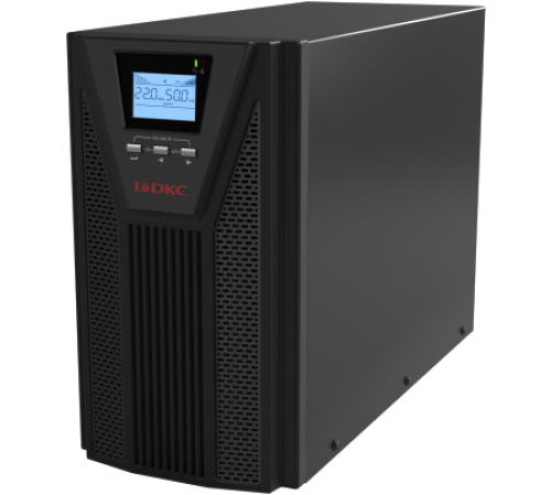 Онлайн ИБП ДКС серии Small Tower, 2000 ВА/1800 Вт, 1/1, 4xSchuko, EPO, USB, RS-232, RJ45, 6x7Ач DKC SMALLT2A10S