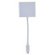 Переходник Buro BHP RET TPC-HDM USB Type-C (m) HDMI (f) USB 3.0 A(f) USB Type-C (f) белый