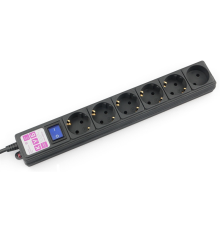 Power Cube Фильтр-удлинитель 1,9м 6 р 16А SPG6-B1,9M (21887), черный