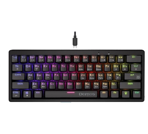 Клавиатура MECHANICAL DEIMOS GK-303 RU RGB 45303 DEFENDER Клавиатура MECHANICAL DEIMOS GK-303 RU RGB 45303 DEFENDER