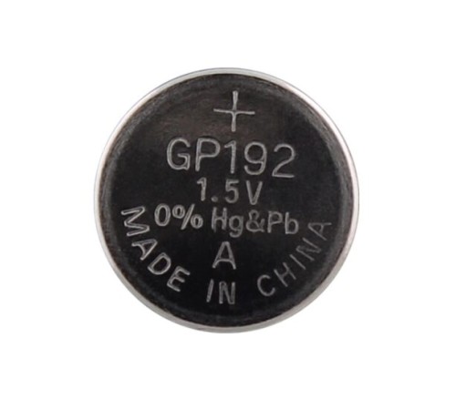 Алкалиновые пуговичные батарейки GP 192A (192FRA-2C10250/5000)  10шт на отрывном блистере