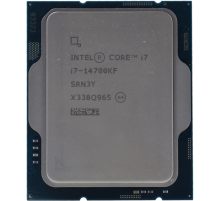 Процессор CPU Intel Core i7-14700KF (3.4GHz/33MB/20 cores) LGA1700 OEM, TDP 125W, max 192Gb DDR4-3200 DDR5-5600, CM8071504820722SRN3Y, 1 year (SRN3Y)