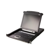 Квм консоль ATEN 8-Port PS/2-USB VGA Single Rail 17.3" 1920 x 1080 @ 60 Hz LCD KVM Switch (CL5708MW-ATA-RG)