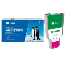 Cartridge G&G 730 для DJ T1600/T1700/T2600, пурпурный (300мл) (GG-P2V69A)