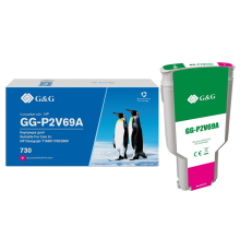Cartridge G&G 730 для DJ T1600/T1700/T2600, пурпурный (300мл) (GG-P2V69A)