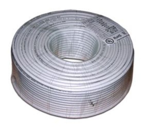 Кабель коаксиальный Lanmaster TWT-RG6U-CS48/1-WH RG-6/U F/UTP общий экран 75Om PVC внутренний 100м белый Кабель коаксиальный Lanmaster TWT-RG6U-CS48/1-WH RG-6/U F/UTP общий экран 75Om PVC внутренний 100м белый