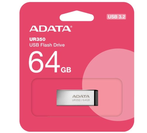 Флэш-накопитель USB3.2 64G BLACK UR350-64G-RSR/BK ADATA Флэш-накопитель USB3.2 64G BLACK UR350-64G-RSR/BK ADATA