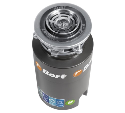 Bort Измельчитель пищевых отходов TITAN 4000 (Control) {Мощность л.с. 0,75 ; 560 Вт; 4,2 кг/мин; 3200 об/мин; 1400 мл; Металл ;набор аксессуаров 5 шт} [93410242]