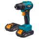 Bort BAB-21-BLK (2X1,5AH) Дрель-шуруповерт аккумуляторная [93413526] { 21 В, 1.5 Ач, Li-lon, 2 Акб }