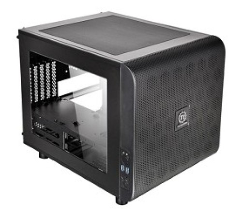 Case Tt Core V21 [CA-1D5-00S1WN-00]  mATX/ win/ black/ USB3.0/ no PSU