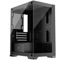 1STPLAYER MIKU Mi2 Black / mATX / 3x120mm LED fans / Mi2-BK-3F1