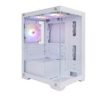 Корпус 1STPLAYER MIKU Mi2 White / mATX / 3x120mm LED fans / Mi2-WH-3F1-W