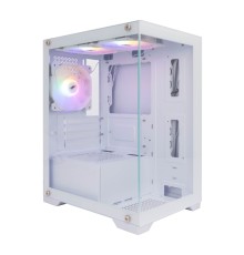 Корпус 1STPLAYER MIKU Mi2 White / mATX / 3x120mm LED fans / Mi2-WH-3F1-W