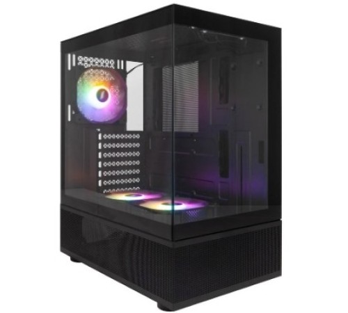 Корпус 1STPLAYER MIKU Mi7-A Black / ATX / 3x120mm LED fans / Mi7-A-BK-2F1R-1F1