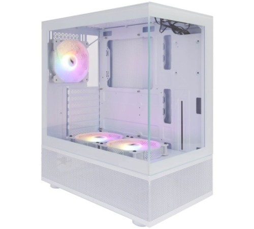 Корпус 1STPLAYER MIKU Mi7-A White / ATX / 3x120mm LED fans / Mi7-A-WH-2F1R-W-1F1-W