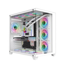 Корпус 1STPLAYER MEGAVIEW MV8-TP White / ATX / MV8-TP-WH