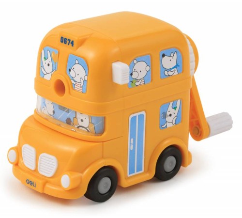 Точилка для карандашей механическая Deli BUS E0674 1 отверстие пластик ассорти коробка Точилка для карандашей механическая Deli BUS E0674 1 отверстие пластик ассорти коробка
