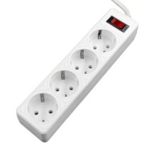 5bites Сетевой фильтр GARDA SP4W-518 4S / 3*0.75MM2 / 1.8M / WHITE