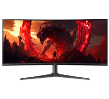 Монитор 34'' ACER Nitro XZ342CUV3bmiiphx,ZeroFrame,Curved 1500R Black,21:9,VA,3440x1440,1ms,400cd,180Hz,2xHDMI(2.0)+1xDP(1.4)+SPK+Audio out,Speakers 2Wx2,sync: FreeSync Premium,hdr: HDR 400,H.Adj.100 (UM.CX2EE.305)