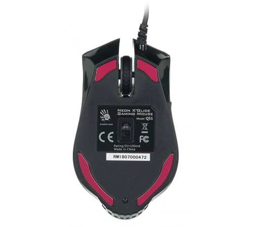 Мышь A4Tech Bloody Q51 черный/рисунок оптическая (3200dpi) USB3.0 (8but) Мышь A4Tech Bloody Q51 черный/рисунок оптическая (3200dpi) USB3.0 (8but)