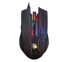 Мышь A4Tech Bloody Q82 черный/рисунок оптическая (3200dpi) USB3.0 (8but)