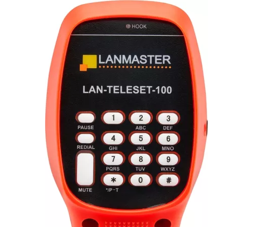 Трубка телефонная Lanmaster LAN-TELESET-100 для тестирования красный
