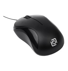 Мышь Оклик 115SR черный оптическая (1000dpi) USB для ноутбука (2but)
