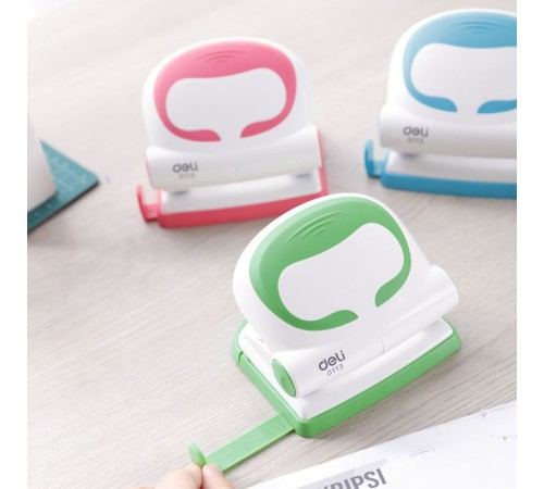 Дырокол Deli E0113 макс.:20лист. металл ассорти отв.:2