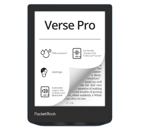 Электронная книга PocketBook 634 Verse Pro Azure (PB634-A-WW)