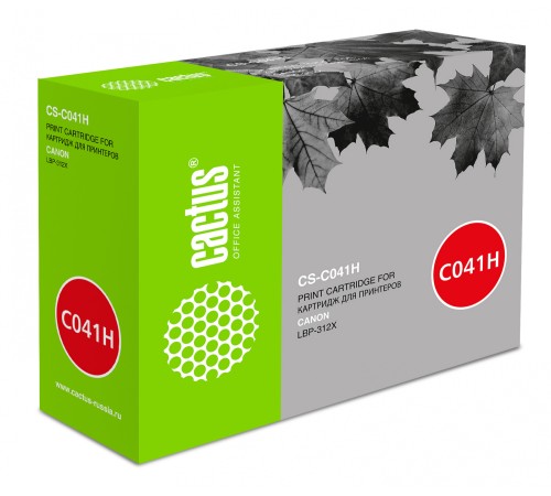 Картридж лазерный Cactus CS-C041H 041H черный (20000стр.) для Canon LBP 312x