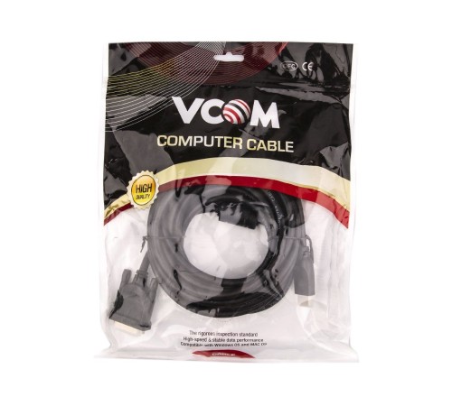 VCOM CG484GD-5M Кабель HDMI AM/DVI(24+1)M, 5м, CU, 1080P@60Hz, 2F, VCOM <CG484G-5M> VCOM CG484GD-5M Кабель HDMI AM/DVI(24+1)M, 5м, CU, 1080P@60Hz, 2F, VCOM <CG484G-5M>