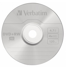 Диск DVD+R Verbatim 4.7Gb 16x Cake Box (10шт) (43498)